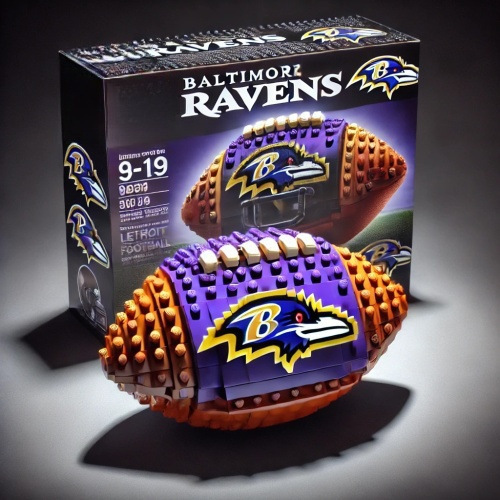 NFL Team Brick Football Ball Building Set