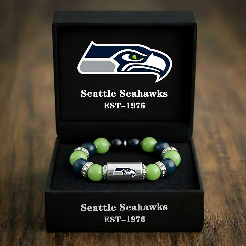 NFL Football Team Motivational Beaded Bracelet