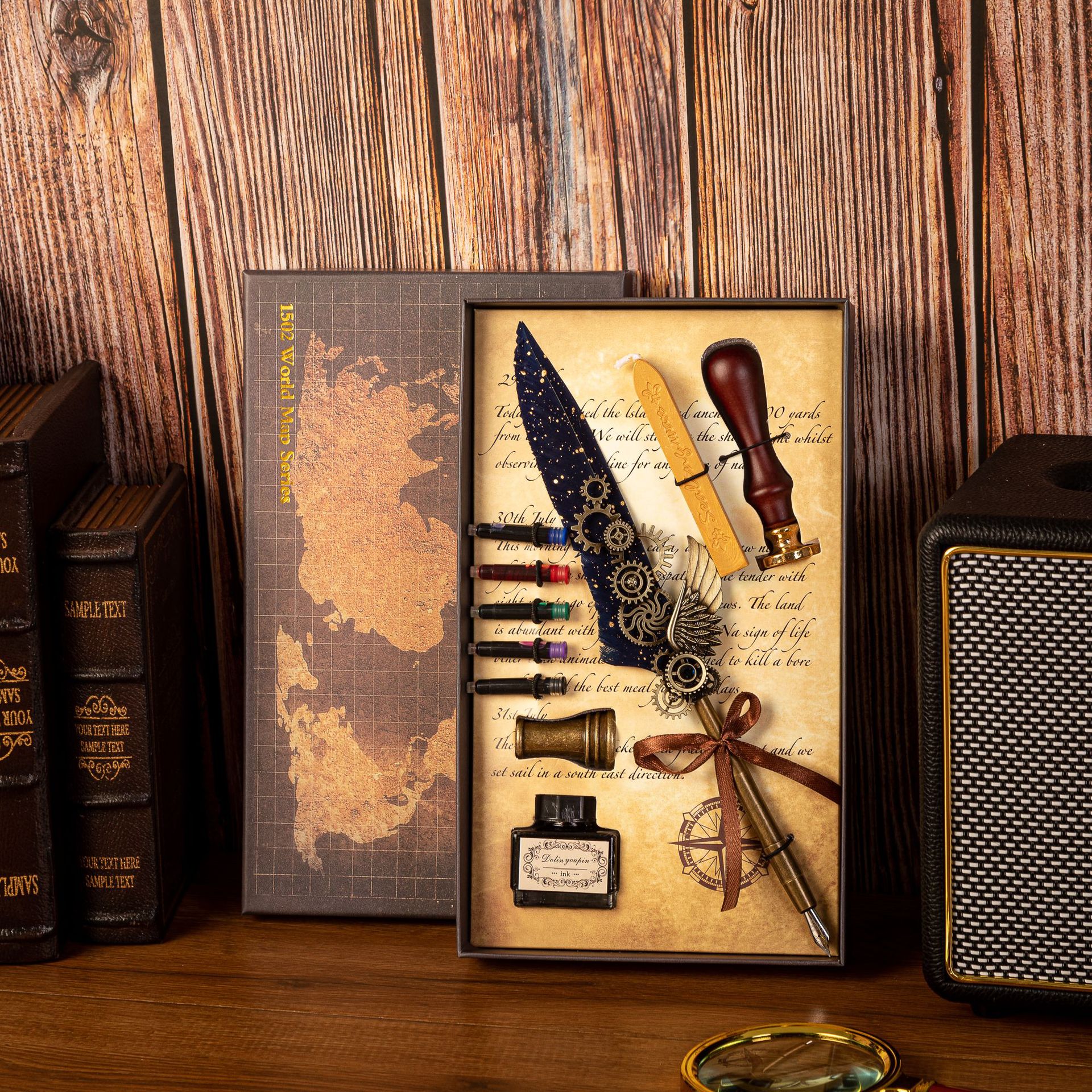 Best Gift - Mechanical Feather Pen Set