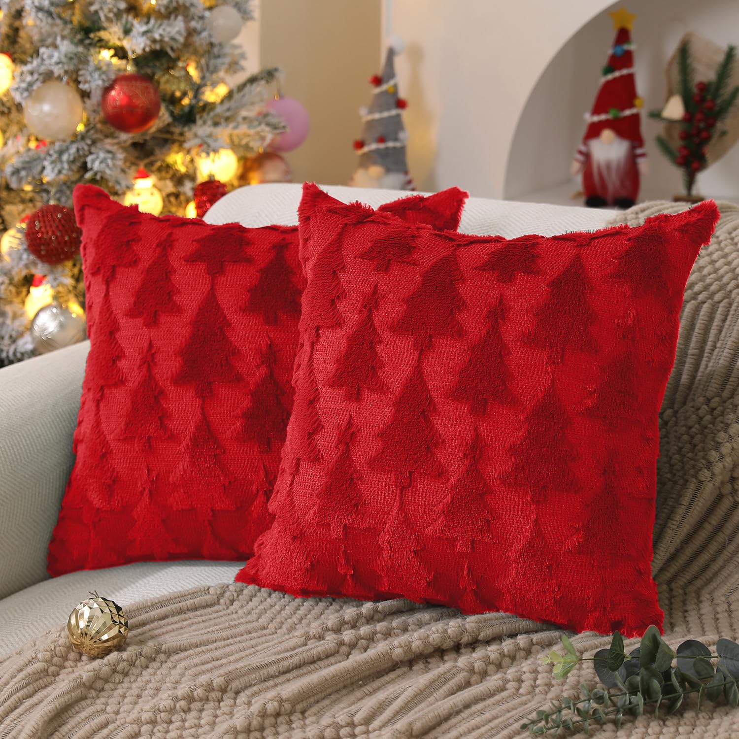 Christmas Tree Pillow Covers
