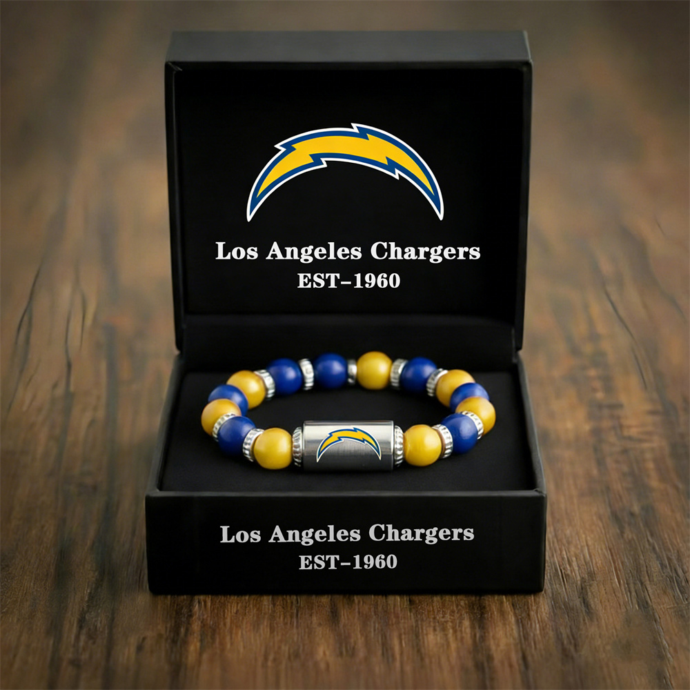 NFL Football Team Motivational Beaded Bracelet