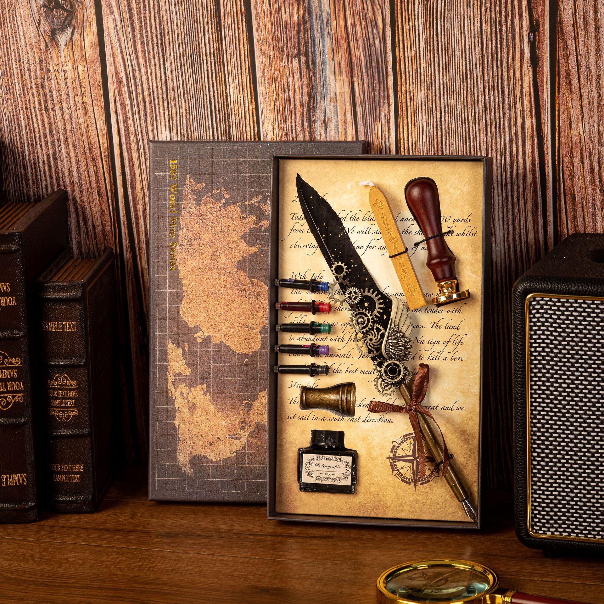 Best Gift - Mechanical Feather Pen Set