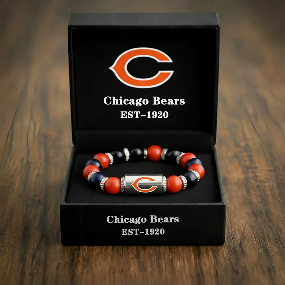 NFL Football Team Motivational Beaded Bracelet