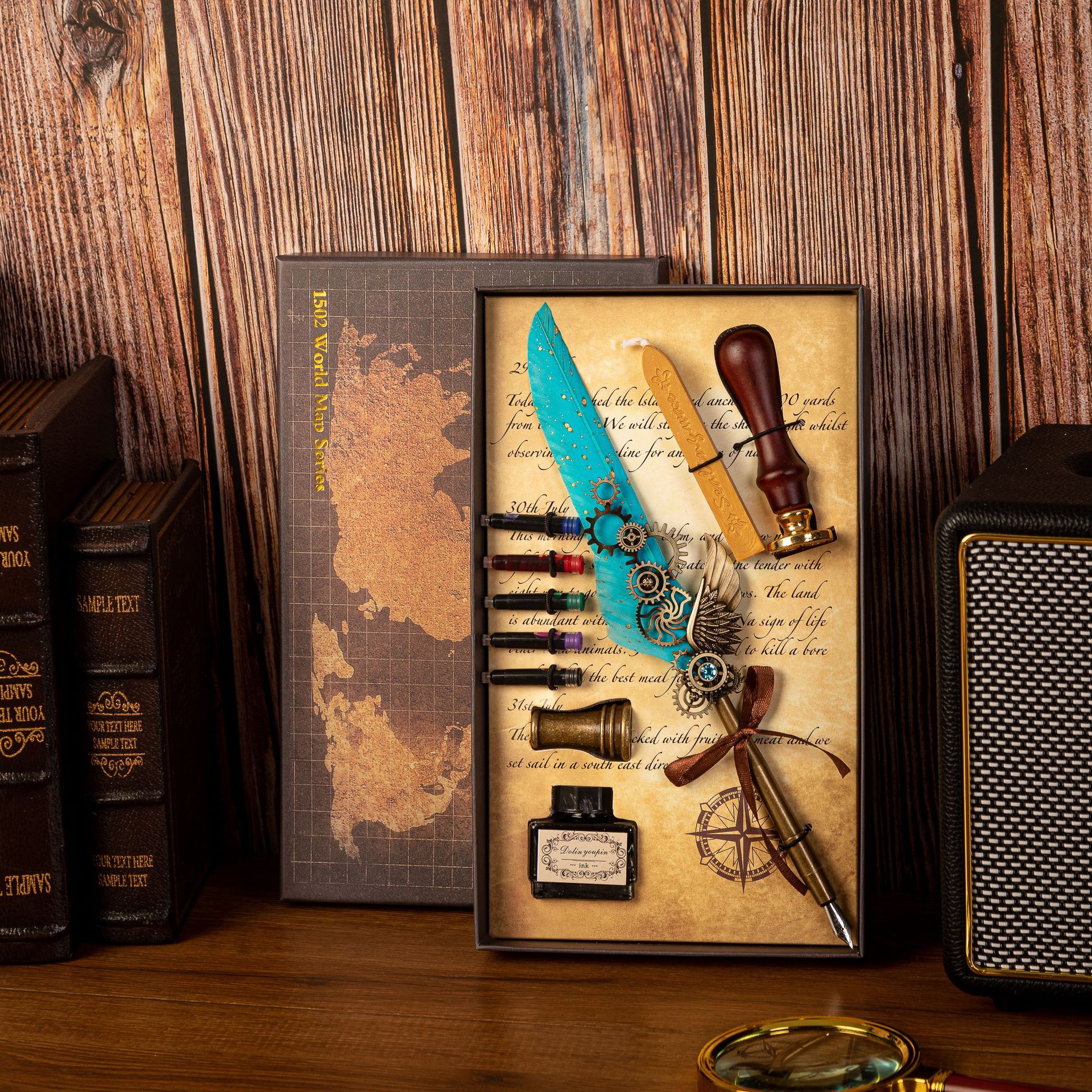 Best Gift - Mechanical Feather Pen Set