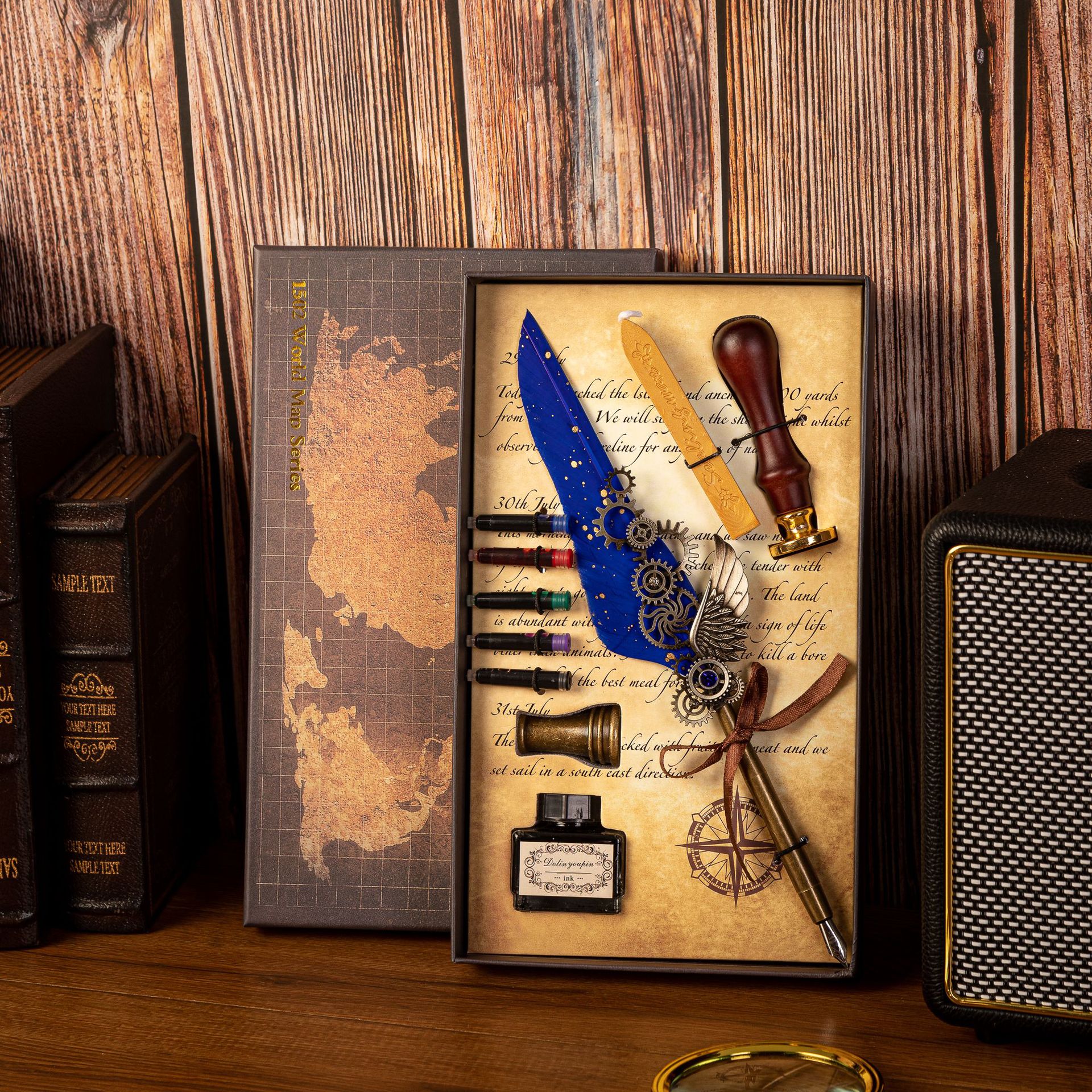 Best Gift - Mechanical Feather Pen Set