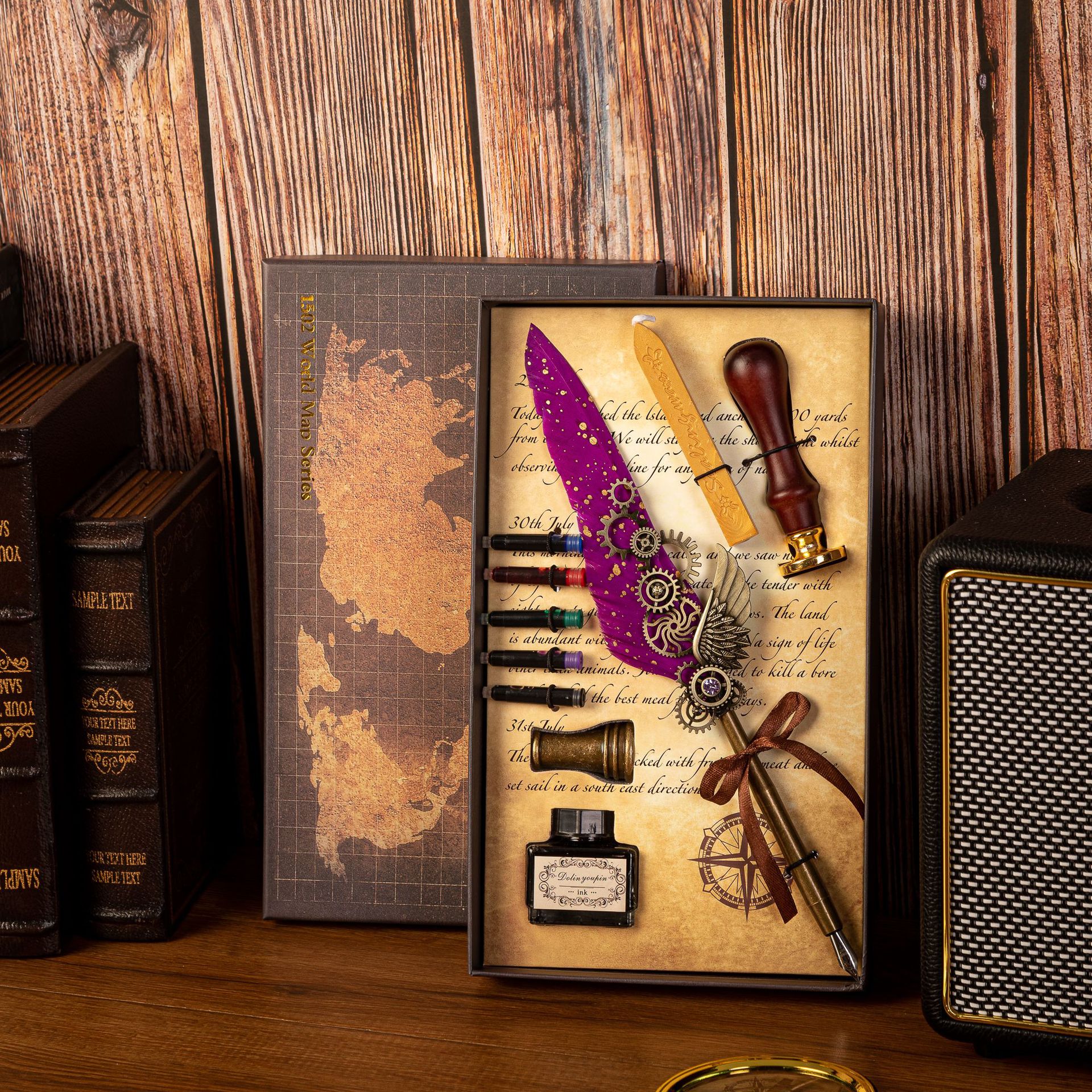 Best Gift - Mechanical Feather Pen Set