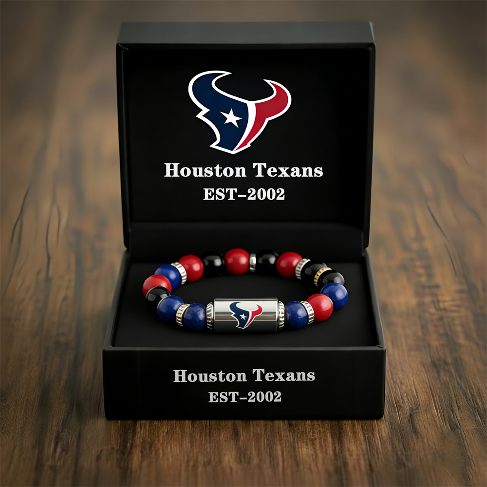 NFL Football Team Motivational Beaded Bracelet