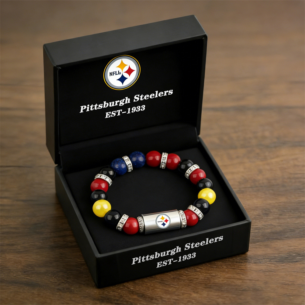 NFL Football Team Motivational Beaded Bracelet