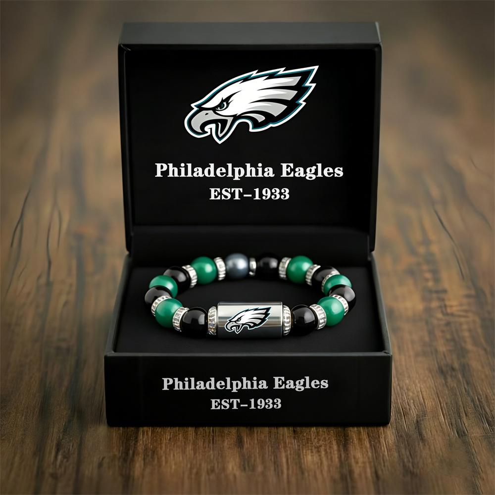 NFL Football Team Motivational Beaded Bracelet