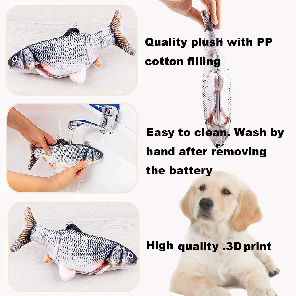 🐟🐕🐈Unleash the Fun: Interactive Electronic Floppy Fish Toy for Pets