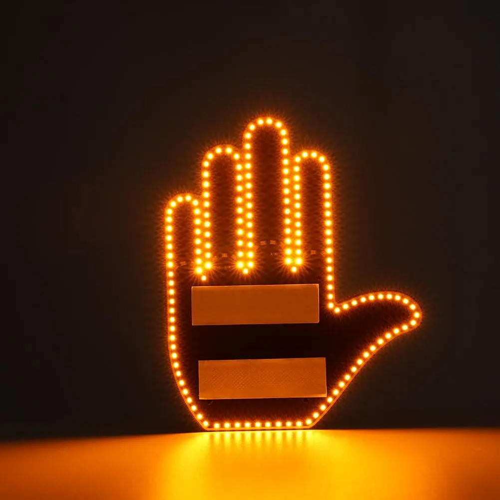 Led Middle Finger Sign for Car