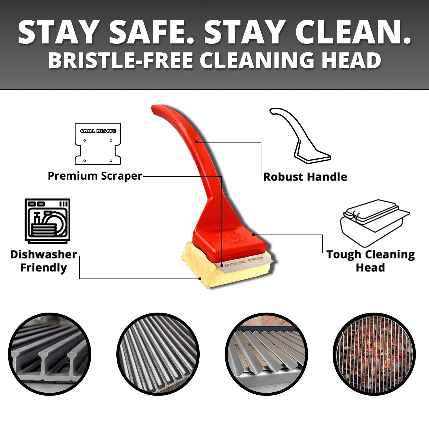 👍Last Day Promotion 49% OFF💥Barbecue Grill Cleaning Brush