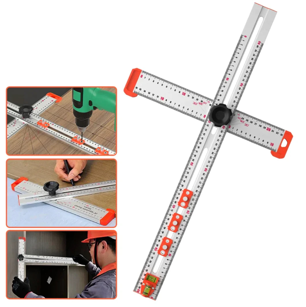 4-in-1 Drilling Positioning Ruler