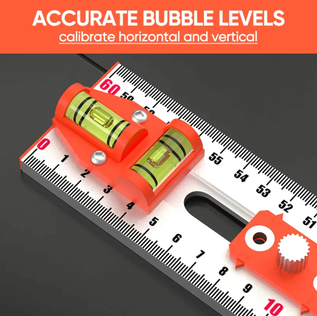 4-in-1 Drilling Positioning Ruler