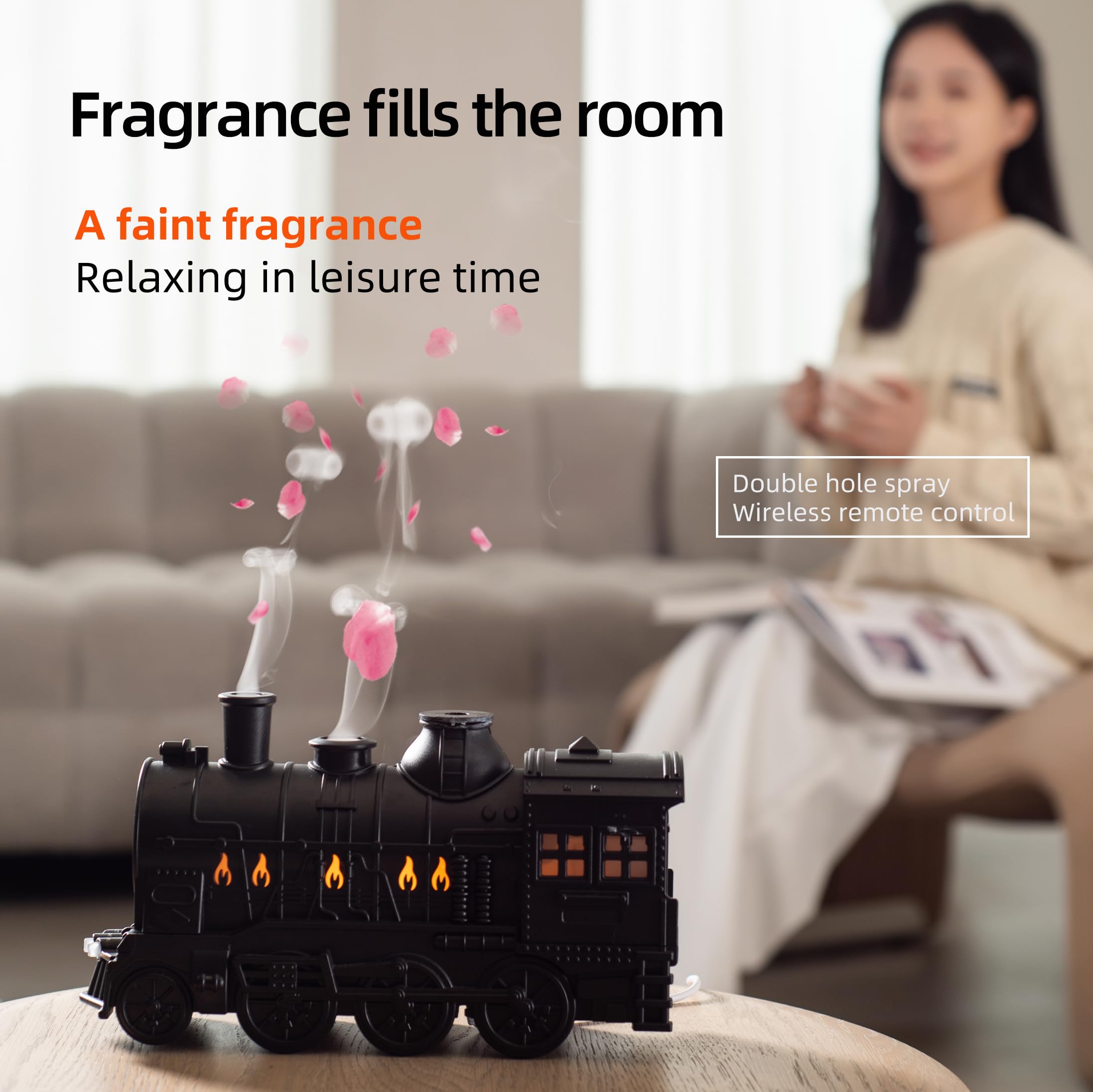 🔥Retro Train Essential Oil Diffuser Humidifier 🔥💨