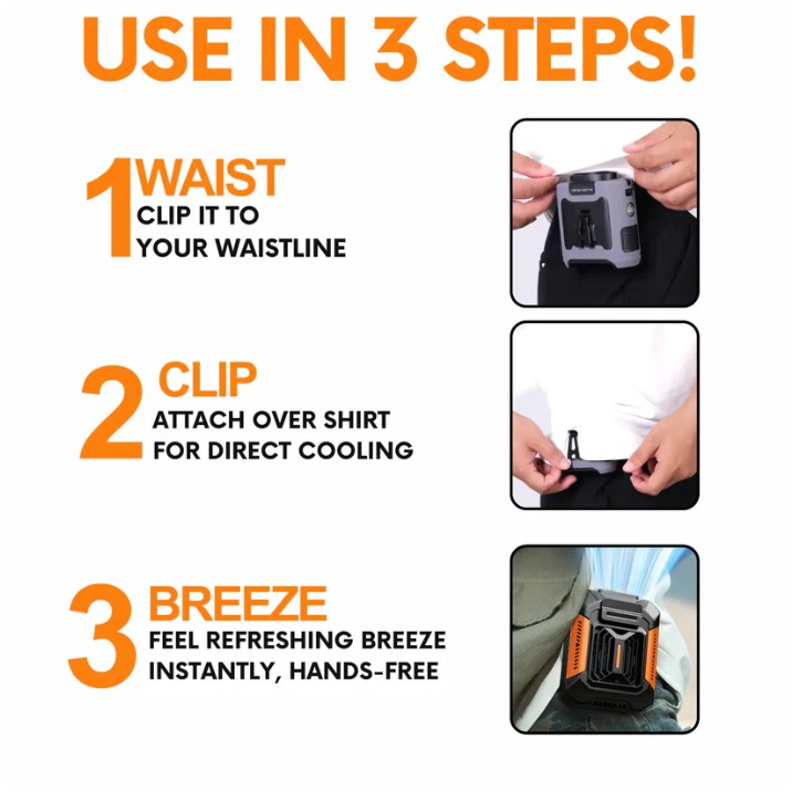 2025 New Personal Waist Portable Fan