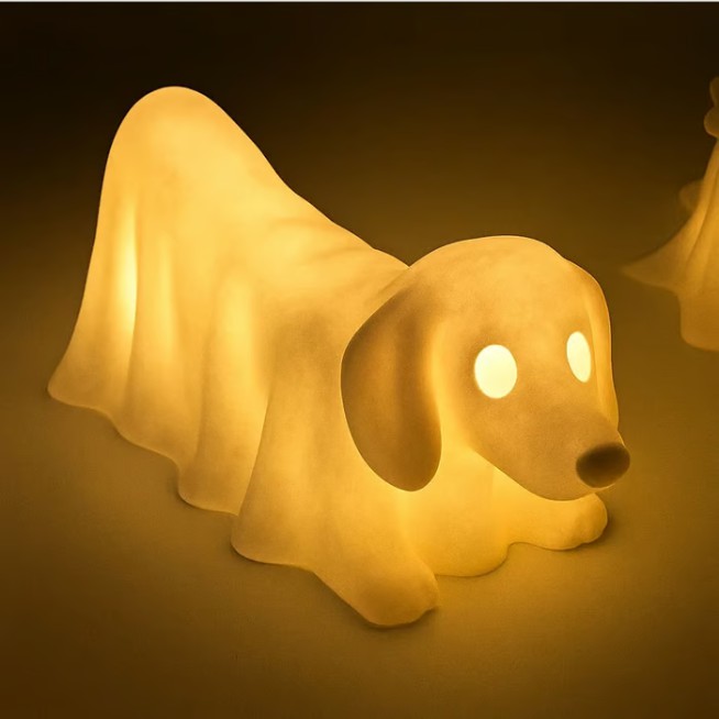 Halloween Dachshund Pumpkin Lamp