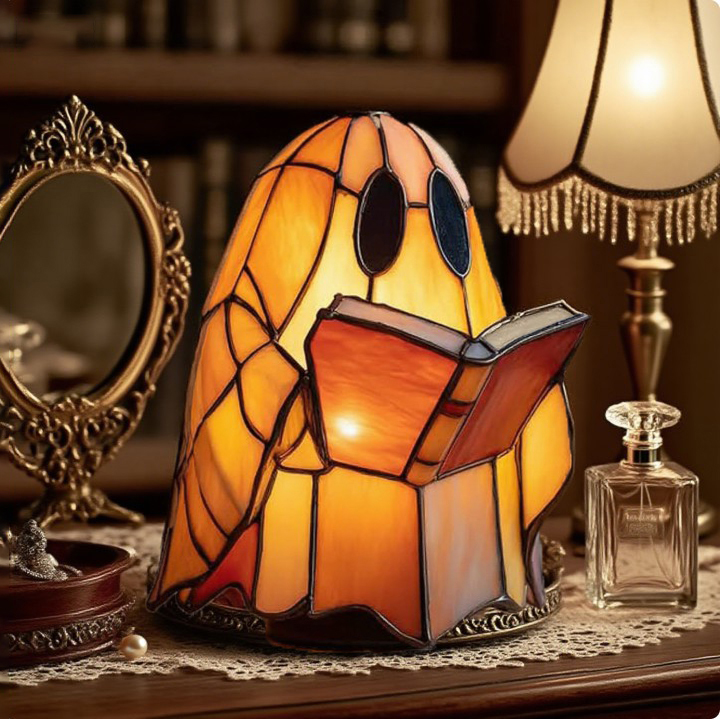 🎃Halloween Early Bird Special Sale 49% OFF - 👻Cute Ghost Reading Book Lamp