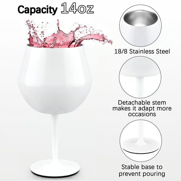 Water Bottle Premium Stainless Steel Wine Glass