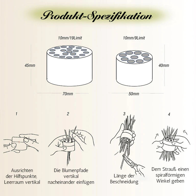 Spiral Ikebana Stem Holder 2PCS