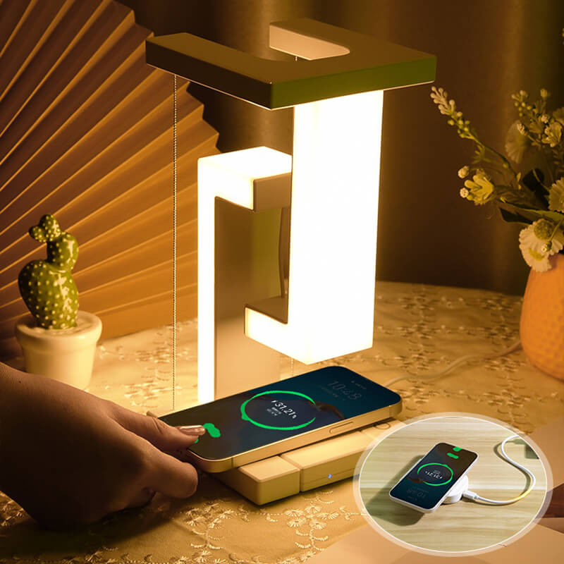 Anti-gravity Night Light with Wireless Charger