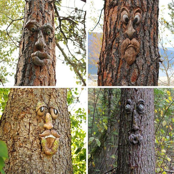 Tree Face Decor Outdoor