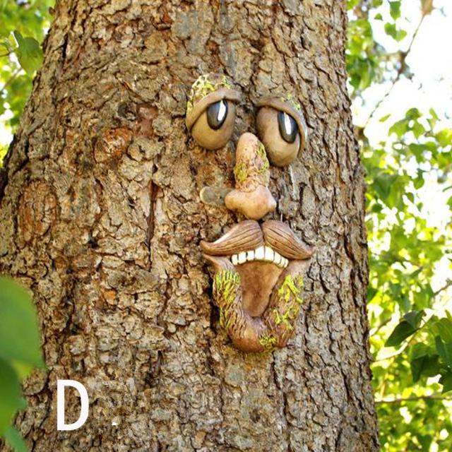 Tree Face Decor Outdoor