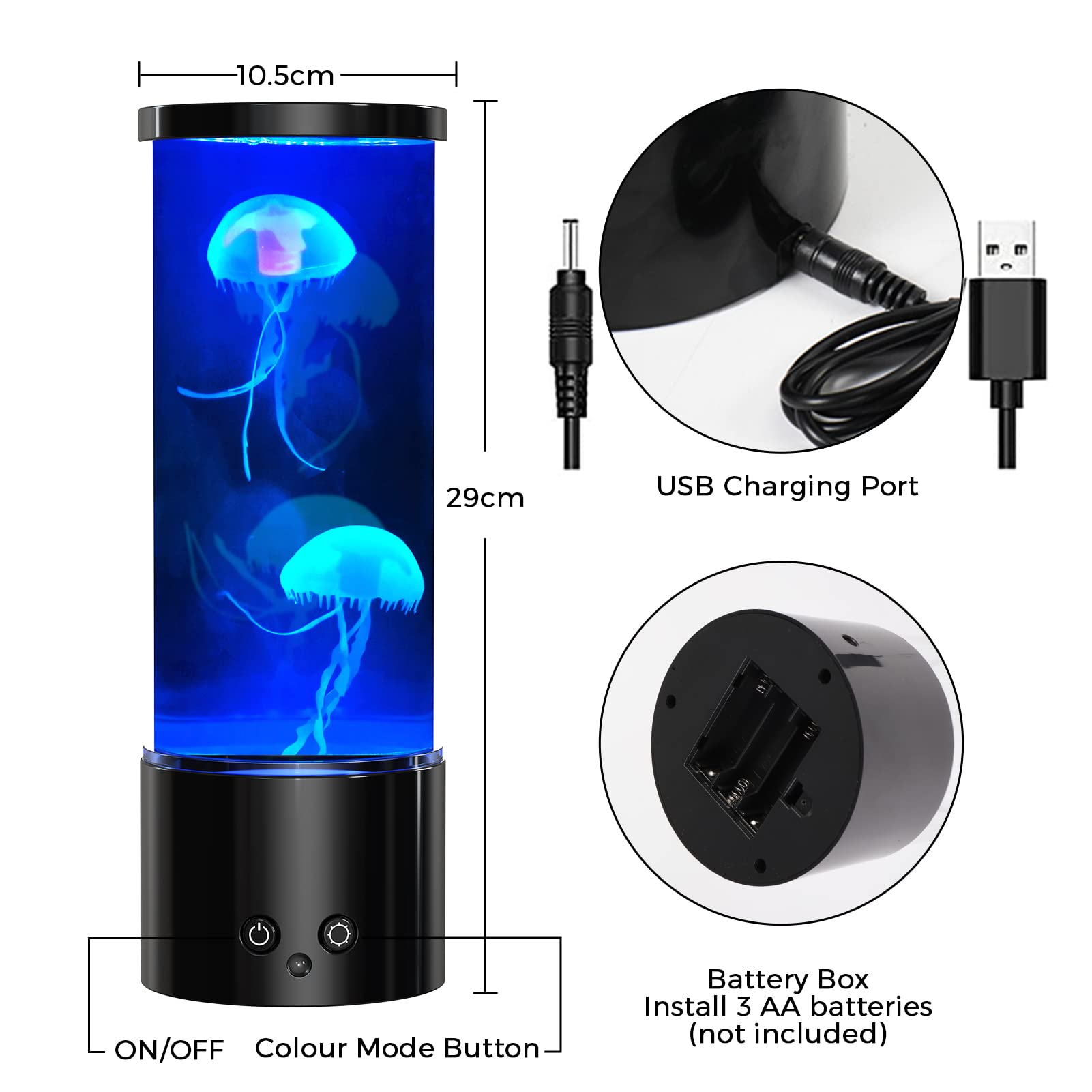 Color Changing Jellyfish Lamp