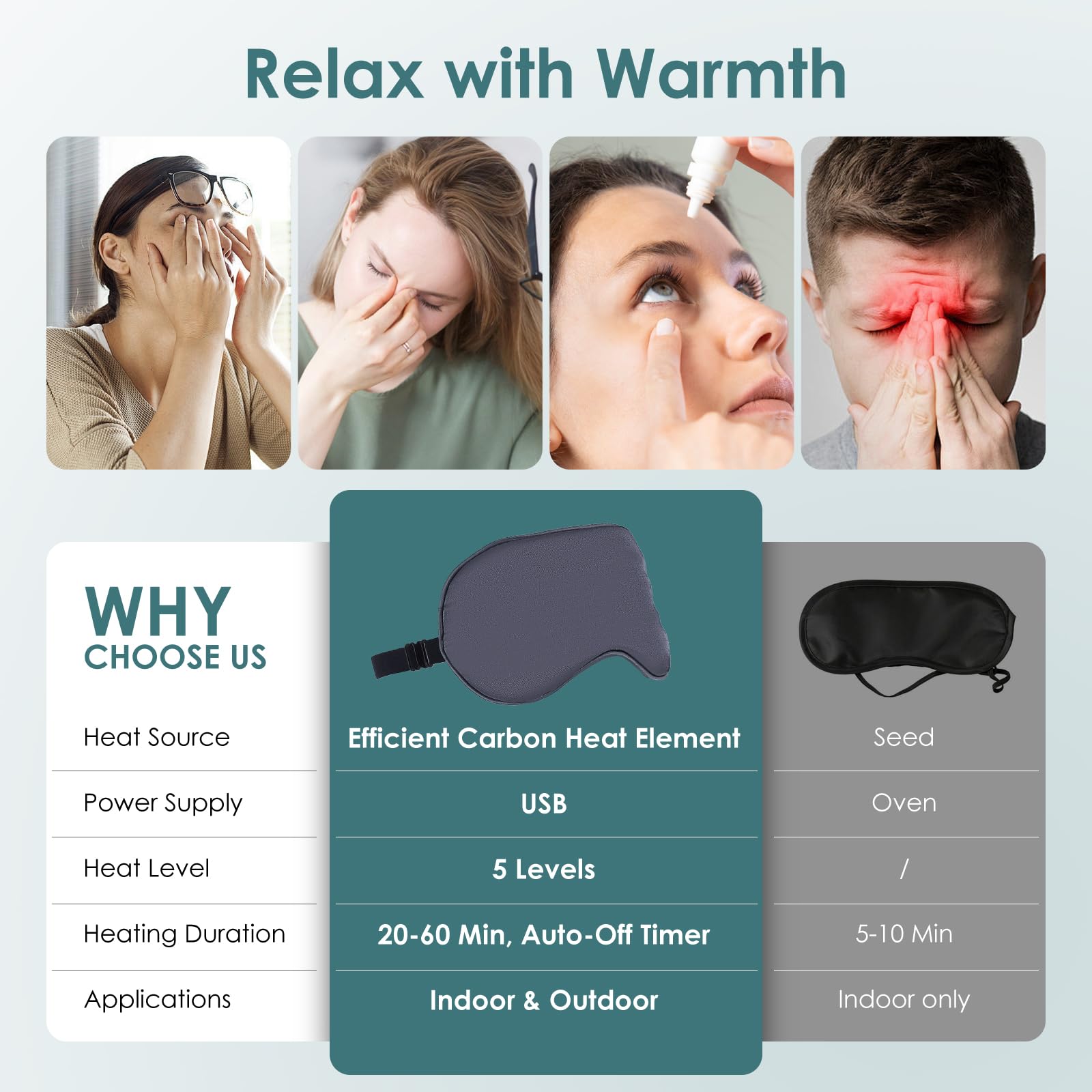 USB Electric Heated Eye Mask