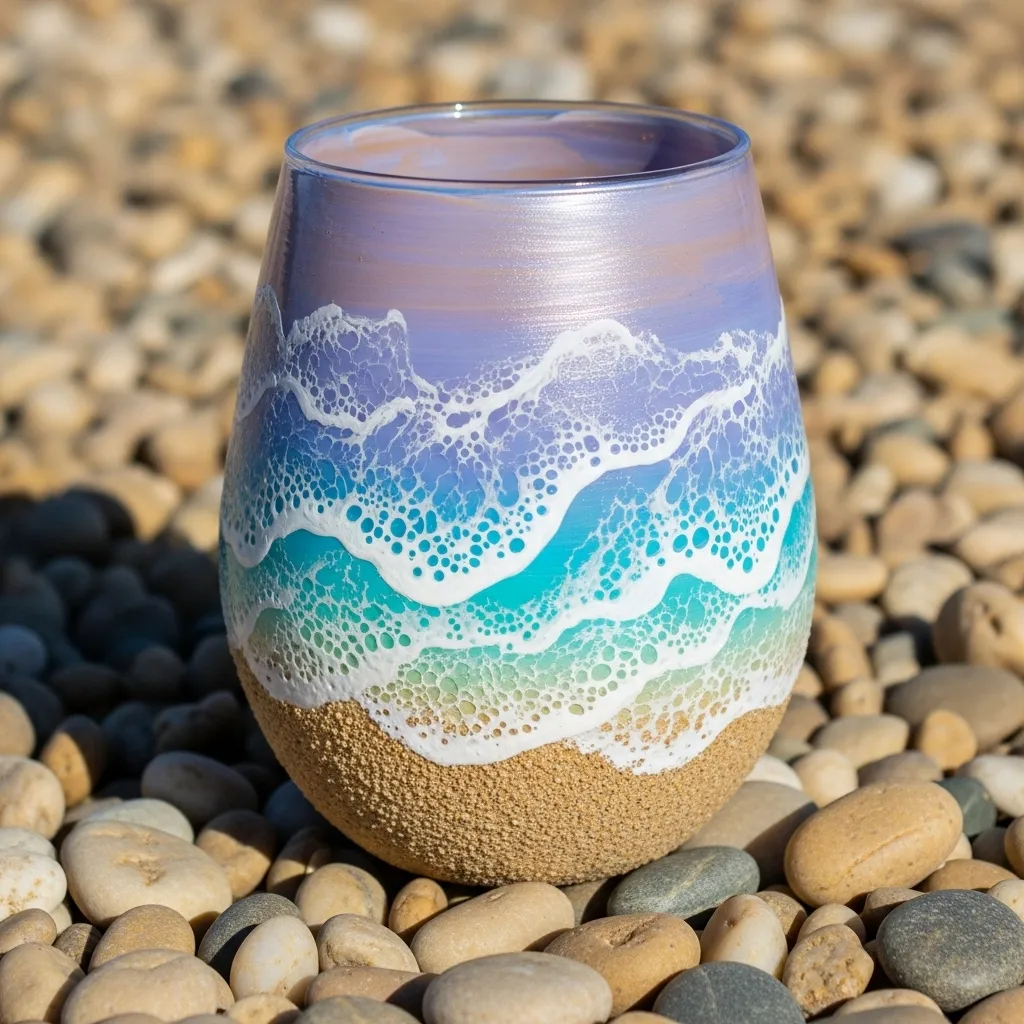 🌊Blue Beach Inspired Cup