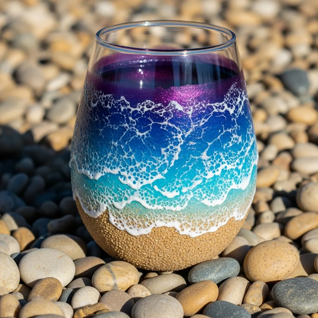 🌊Blue Beach Inspired Cup