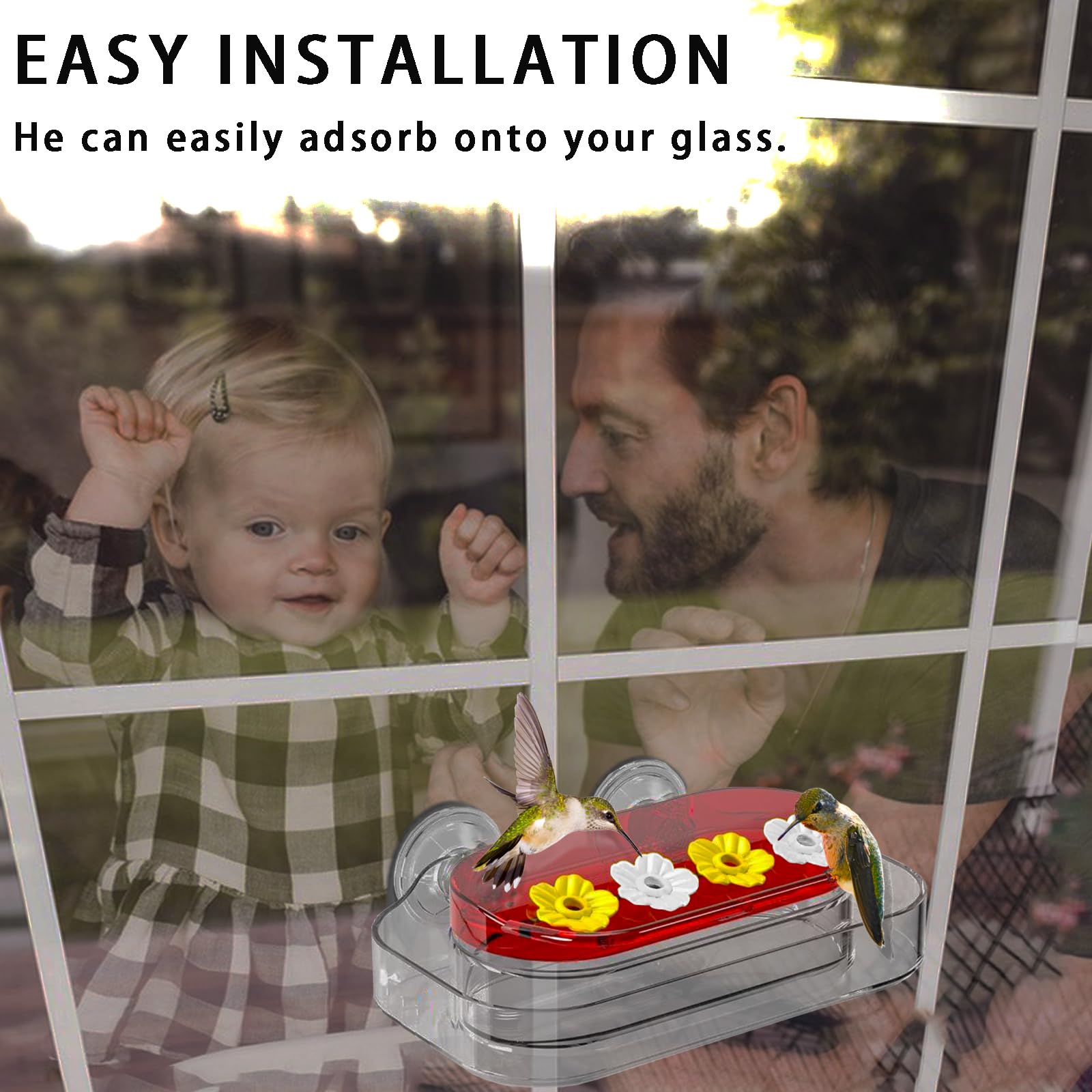  Window Hummingbird Feeder