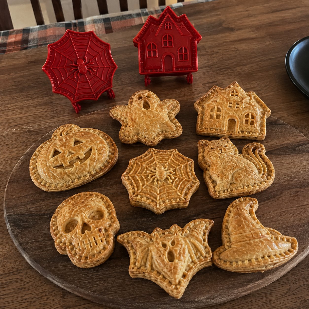 Customer Halloween hand pies in multiple spooky shapes Customer Halloween hand pies in multiple spooky shapes