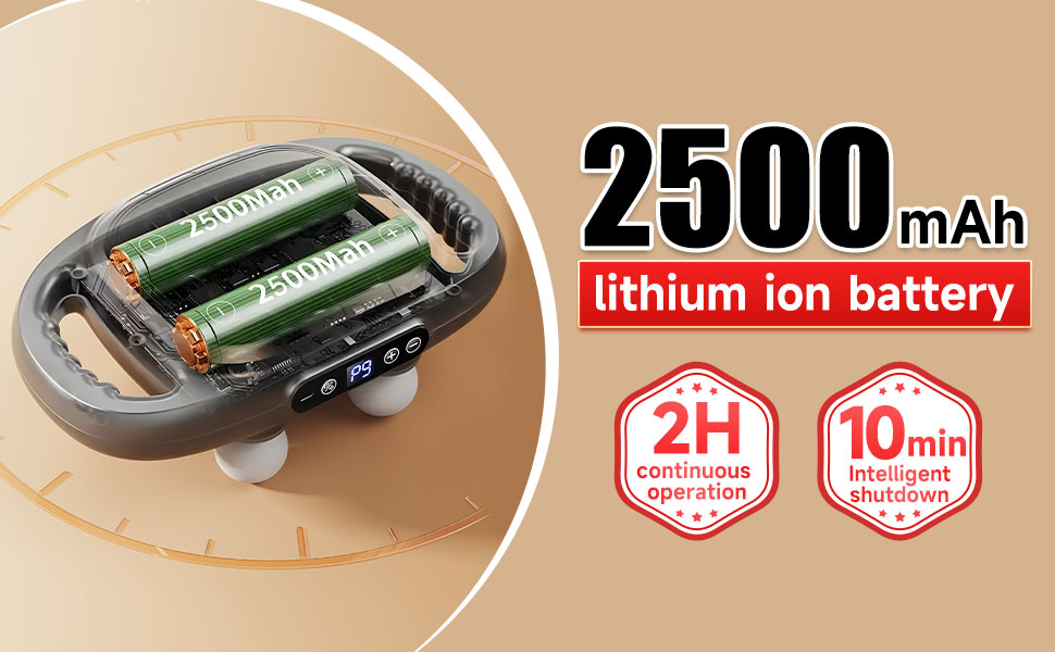 6 Heads Deep Tissue Massage Gun 105