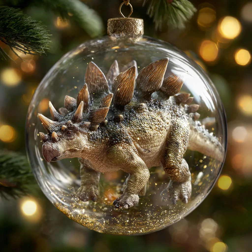 🎉 Black Friday Deal: 50% OFF – Dinosaur Christmas Ornament