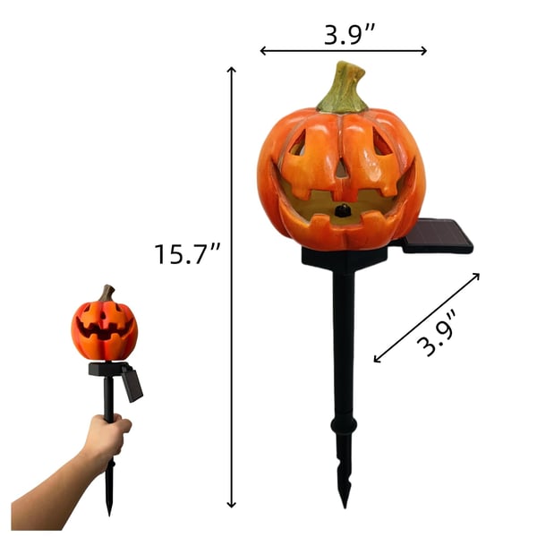 🎃Holiday sales🔥A very fun must-have solar pumpkin patch light for Halloween