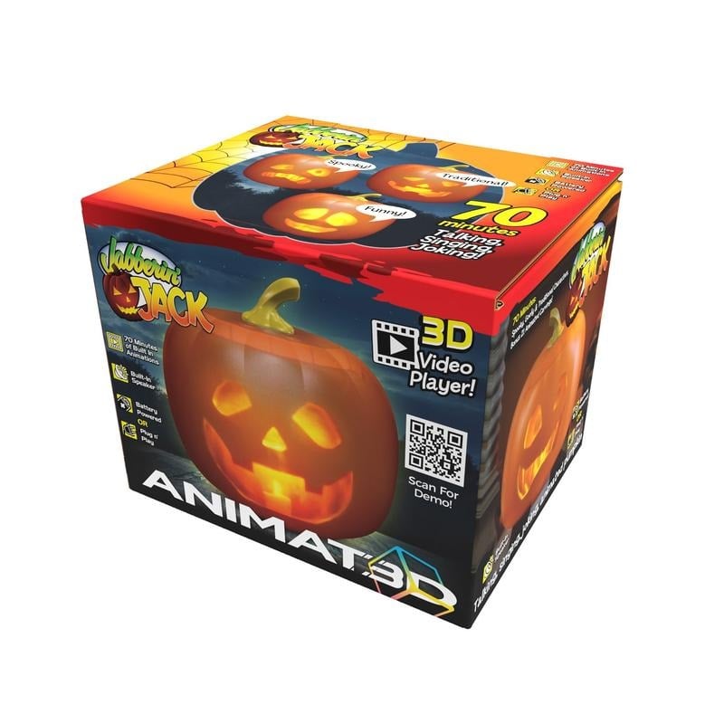 🎃3D Jabberin' Jack The Talking Animated Pumpkin with Built-In Projector & Speaker