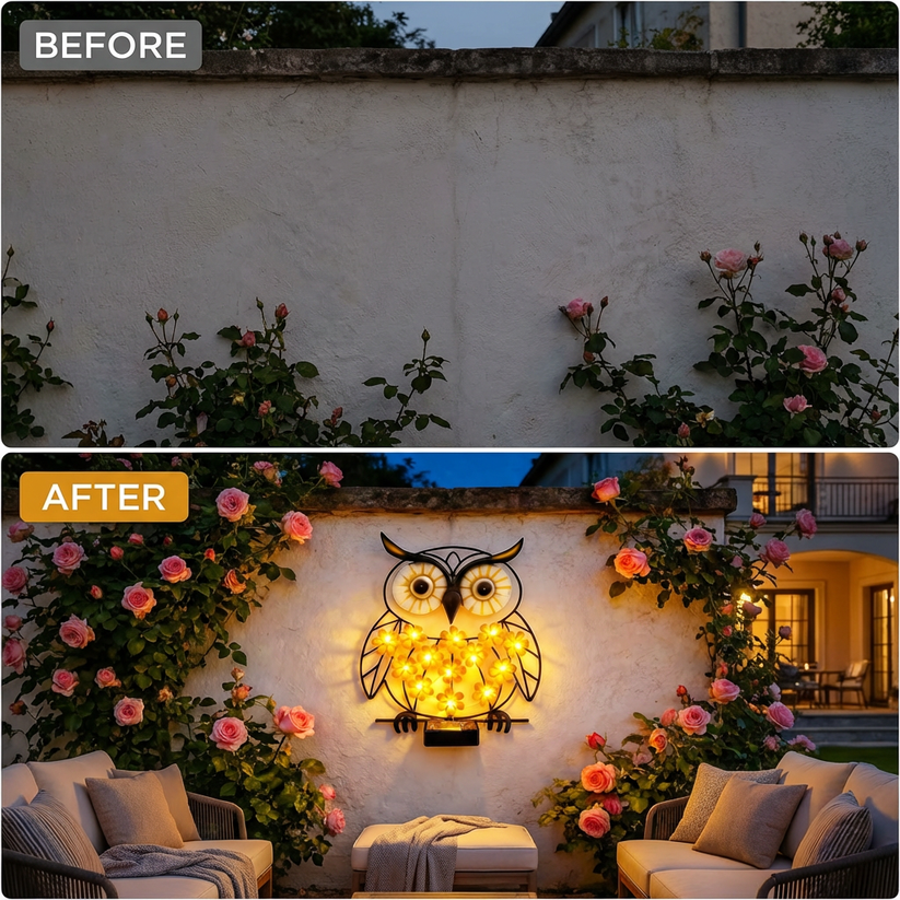 Charming Solar Animal Wall Light for Garden & Patio