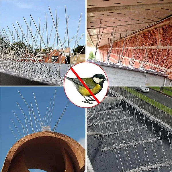 🔥Last Day Promotion-49% OFF🔥12pcs / Box Narrow Stainless Steel Bird Spikes-100% Bird-Proof