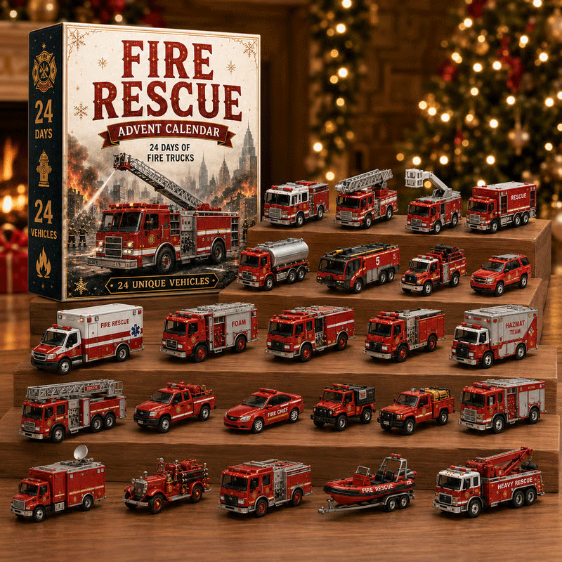 Fire rescue advent calendar vehicle collection