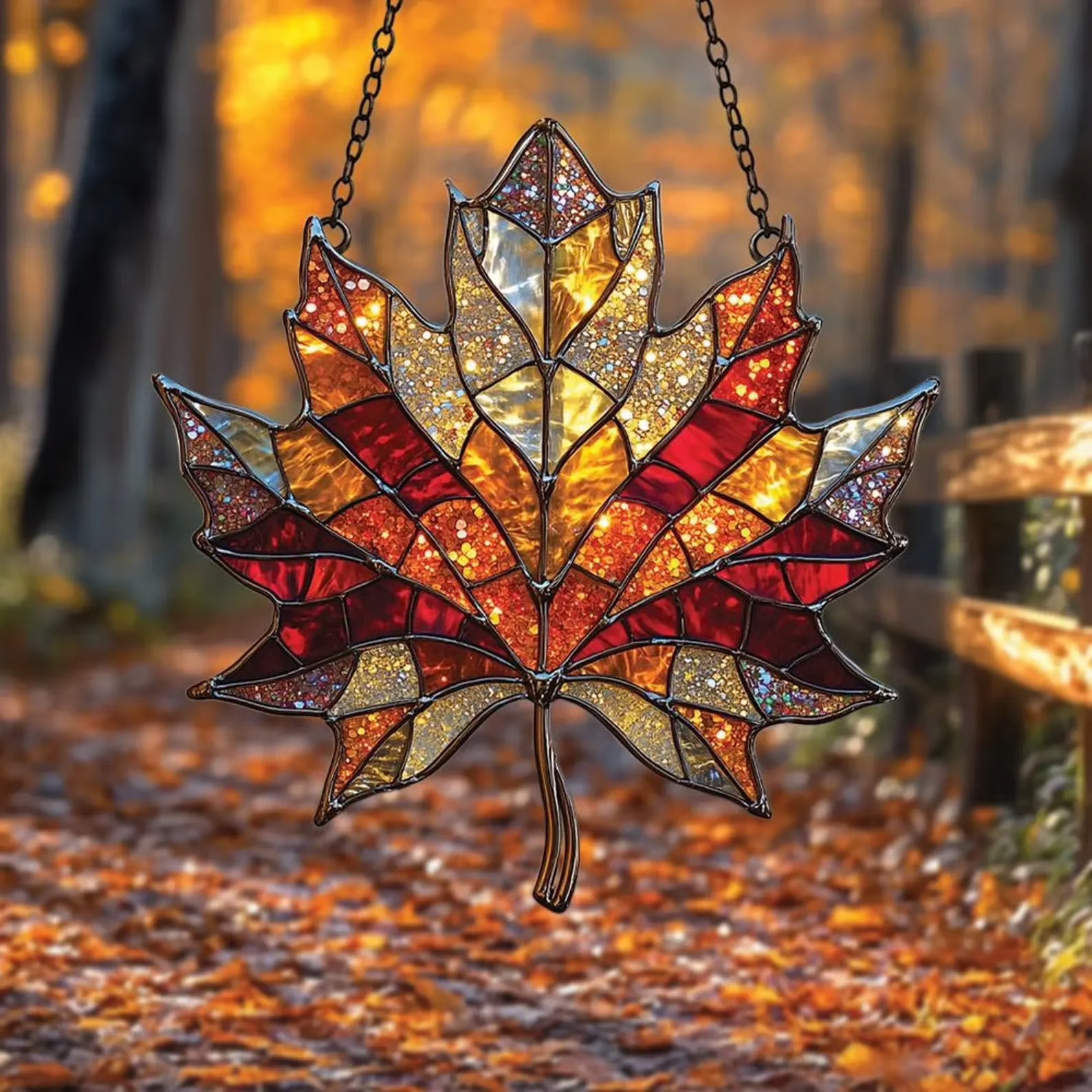 🔥2025 Autumn Maple Leaf Suncatcher