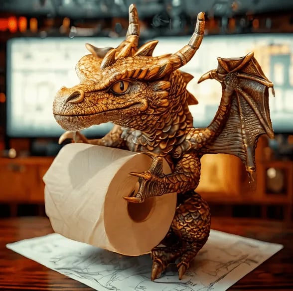 DRAGON'S HOARD Toilet Paper Holder