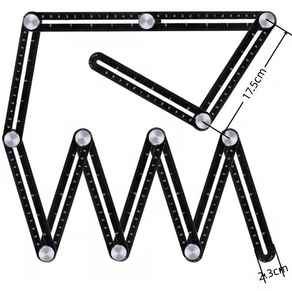 12-fold Multi Angle Measuring Ruler