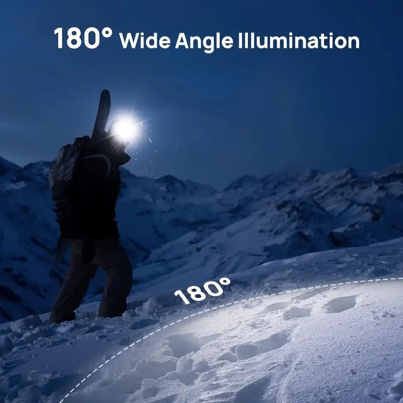 买 1 免费送 1 - 2 件可充电 led 头灯，带可调式肩带、5 个 led、4 种模式、usb 充电 - 非常适合户外活动，如跑步、远足、露营、徒步头灯 abs 建筑狩猎维护父亲节礼物 详情 2