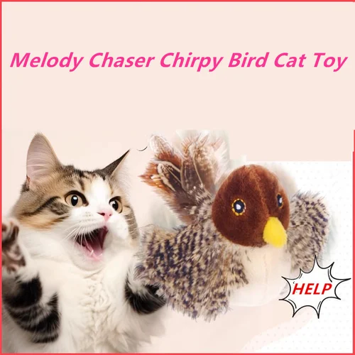 🐾Interactive Chirping Bird Cat Toy✈️