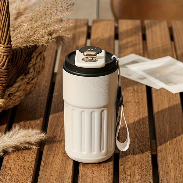 15 oz Led Temperature Display Coffee Mug Stainless Steel Thermos