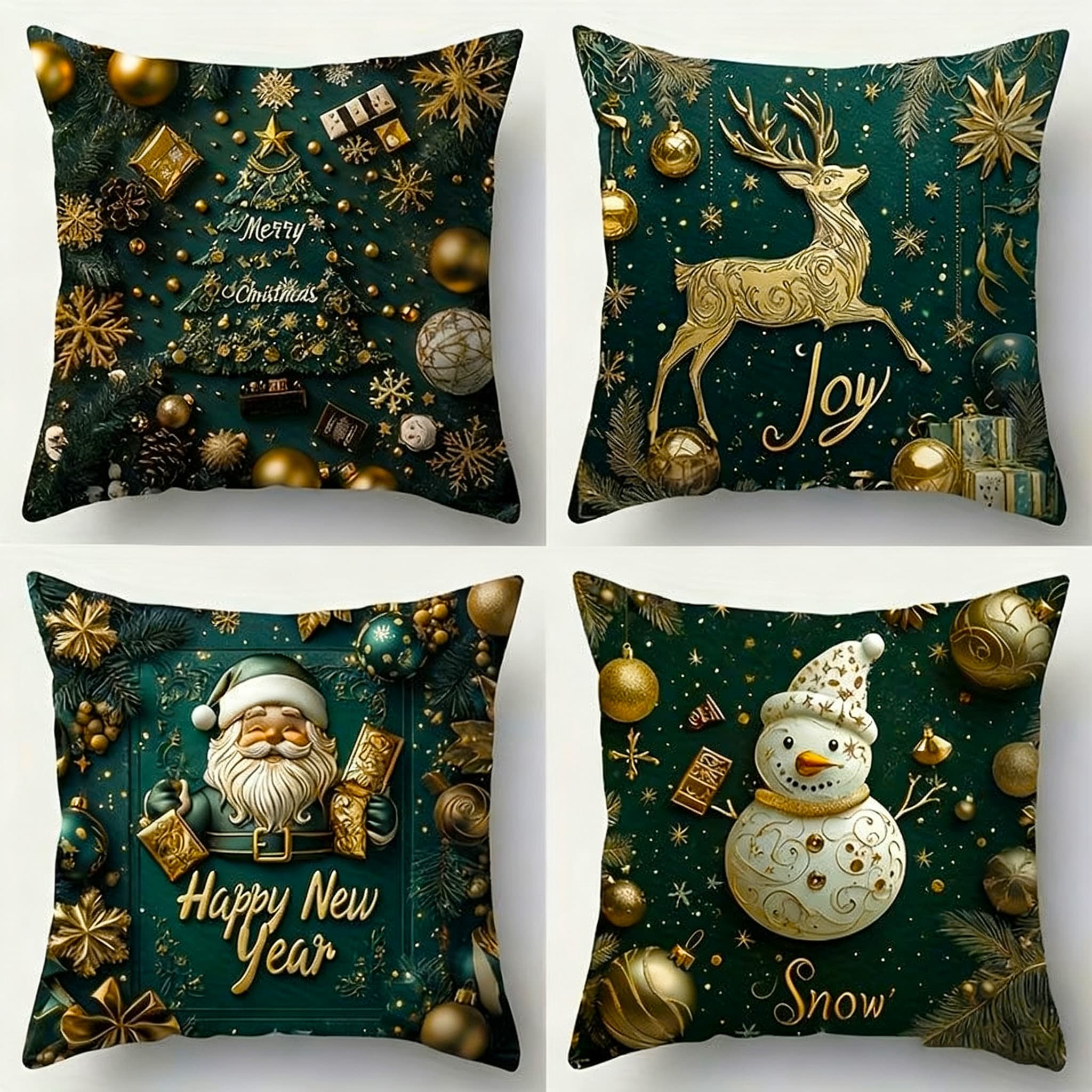 🏆 50K+ SOLD! 🎄 Luxury Christmas Style Pillow Cover