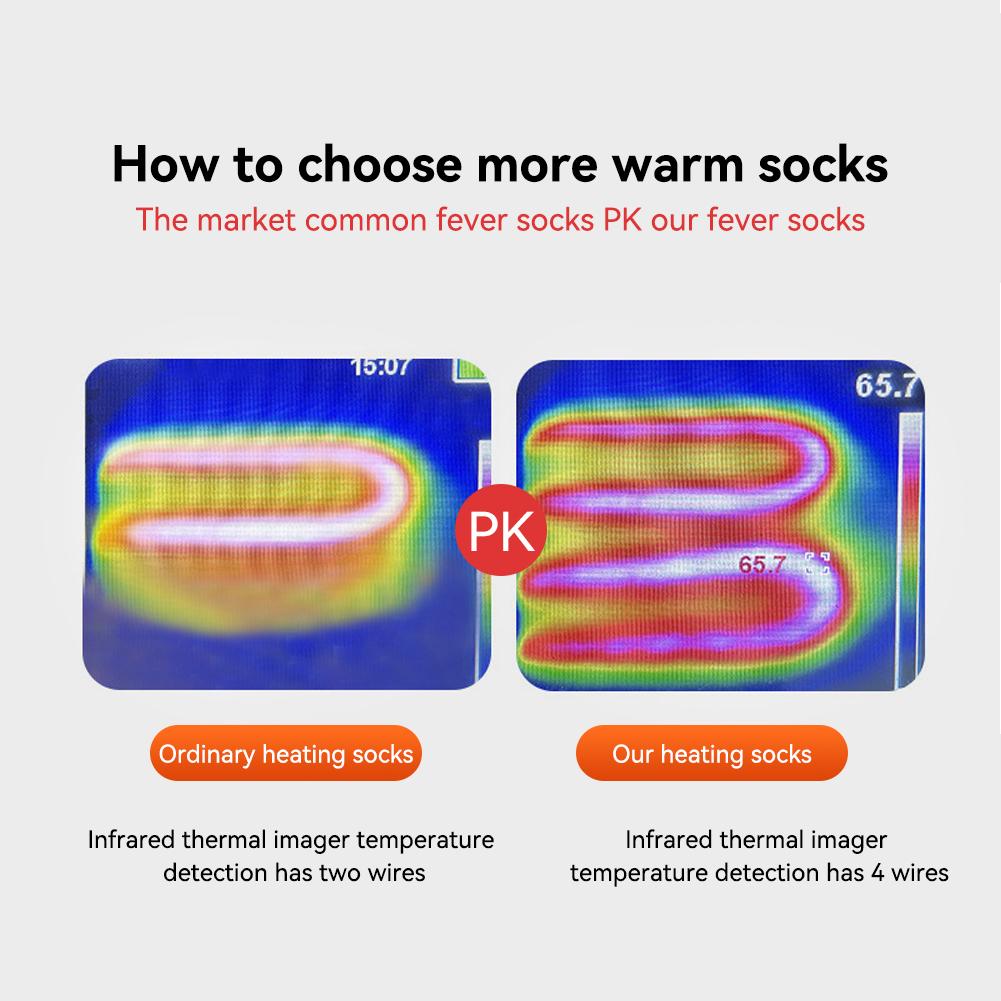 Adult 5V Wool Battery Heated Socks