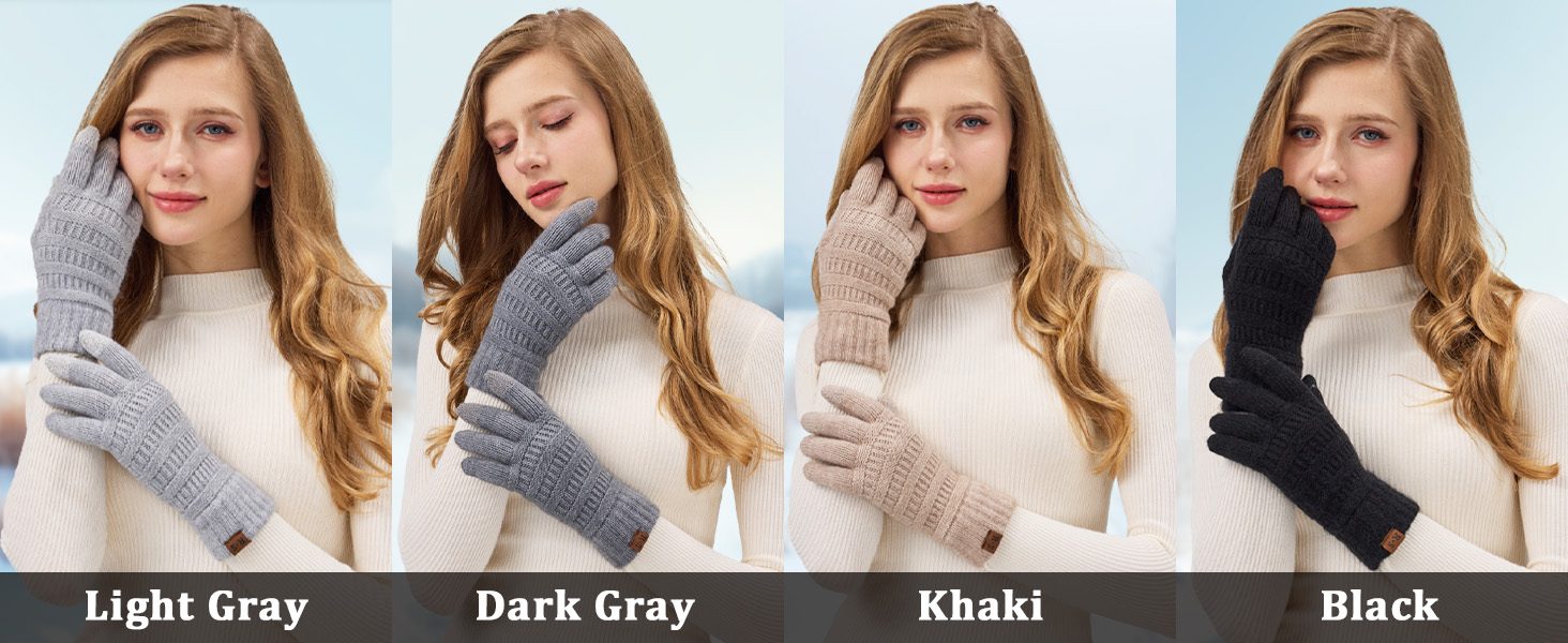 女性寒冷天气手套