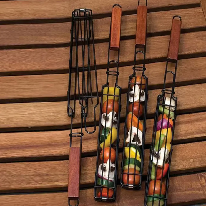 🔥Stainless steel outdoor grill (🌭hot dog, 🥬vegetables,🥩meat)